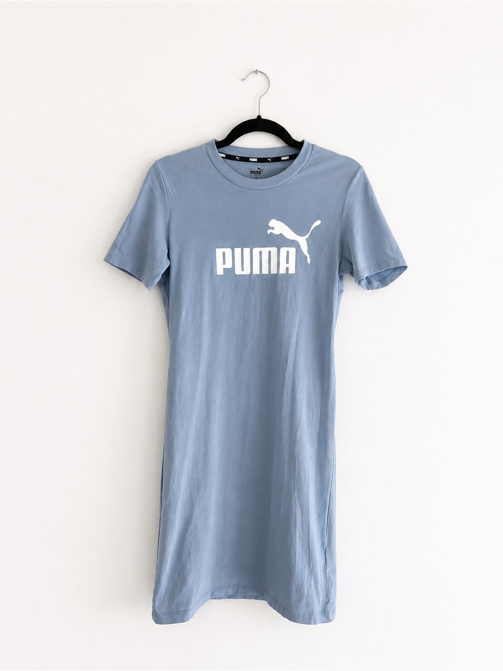 Puma Sky Blue Logo T-Shirt Mini Dress